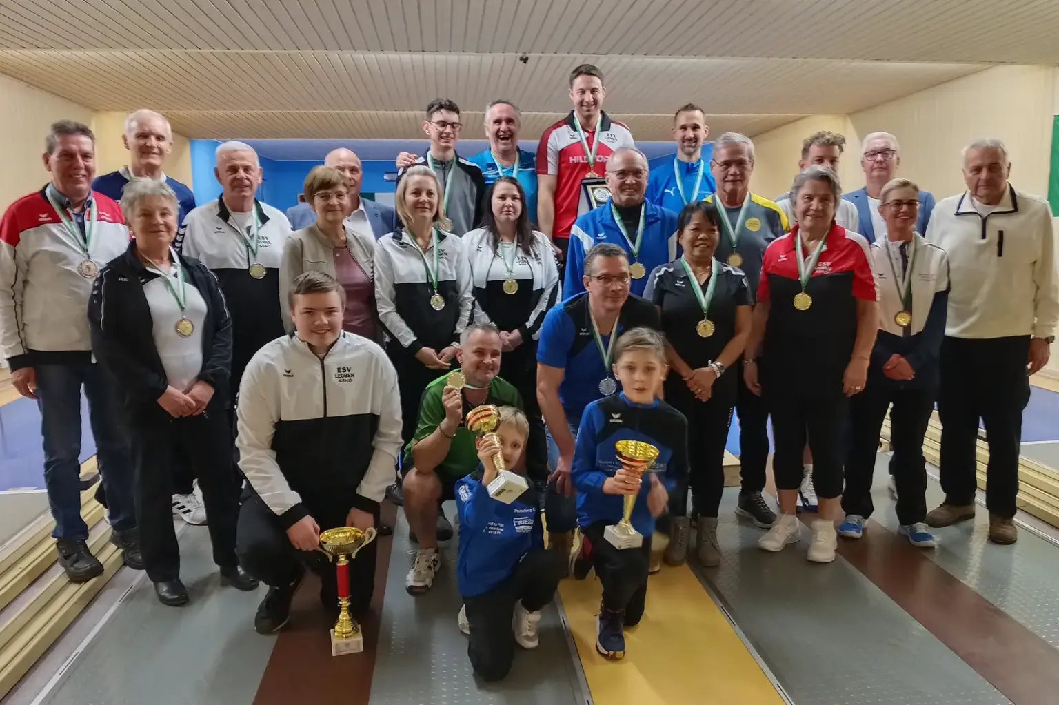 Colorful bowling scene in Leoben, showcasing fun and lively atmosphere.