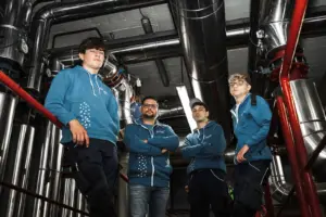 Eine Lehre bei der Stadt Leoben Vier Jugendliche in einem Heizraum