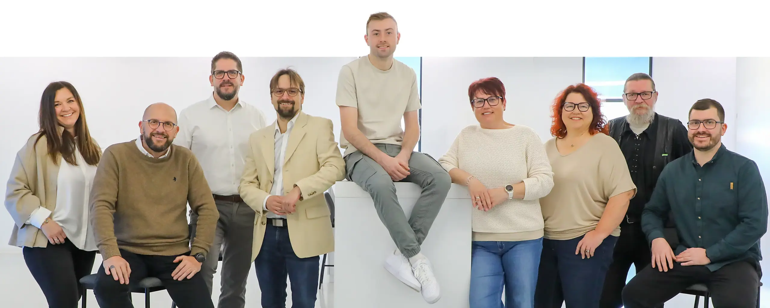 Das Team der Obersteirischen Rundschau. Drei Damen, neun Herren.