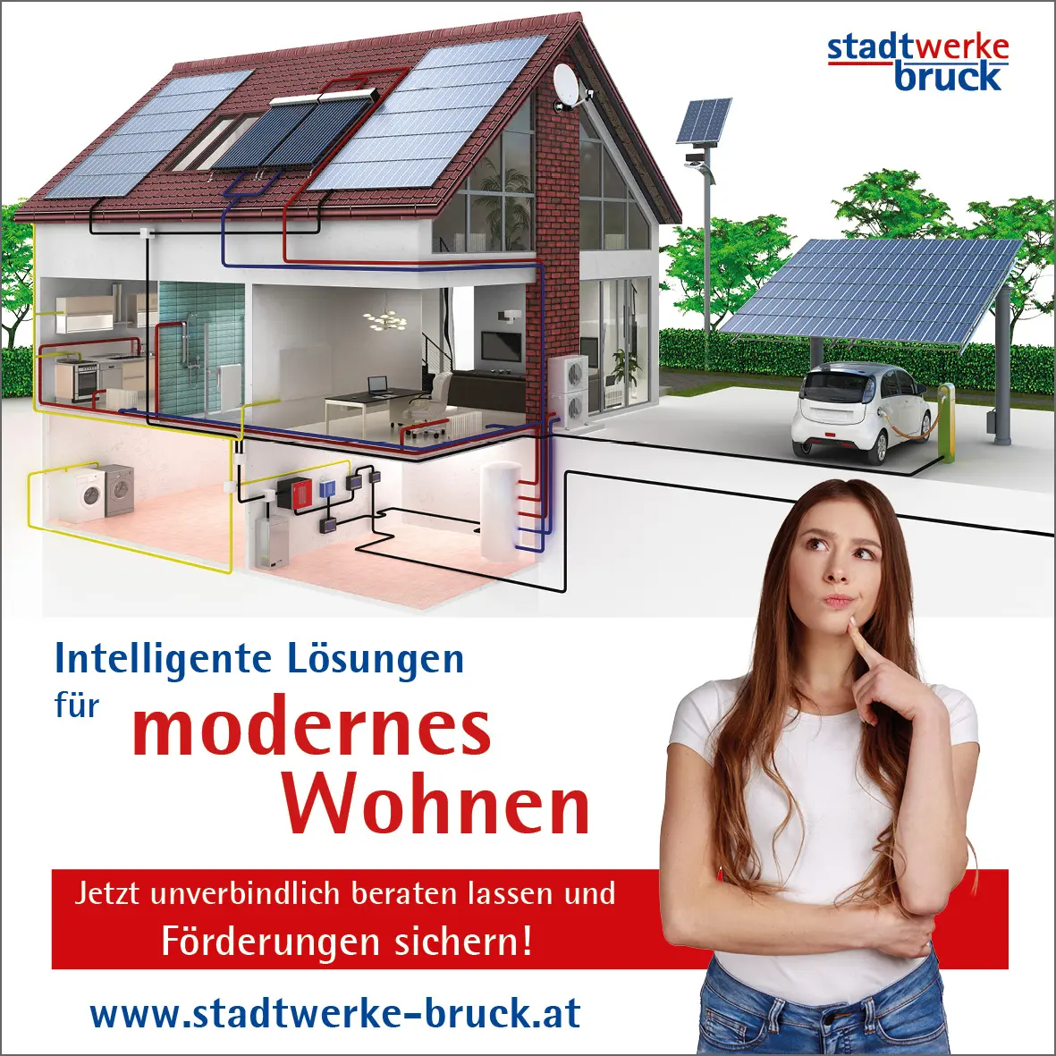 Stadtwerke Bruck: Intelligente Lösungen für modernes Wohnen.