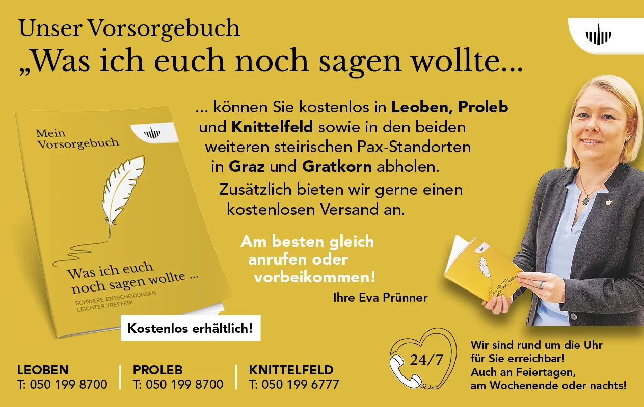 Das Vorsorgebuch von PAX: Was ich euch noch sagen wollte