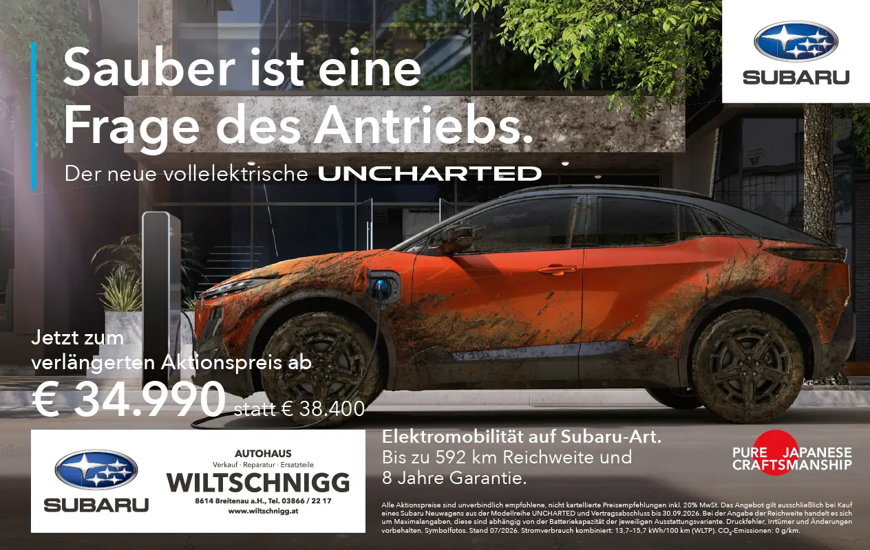 Der neue Subaru Uncharted jetzt im Autohaus Wiltschnigg