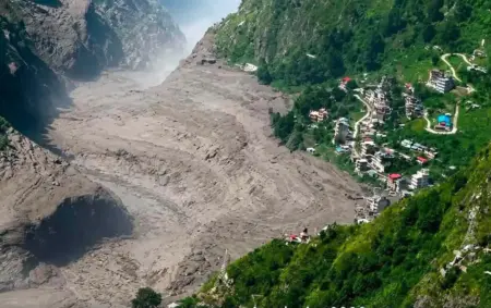 Mürztaler Benefizaktion für Flutopfer in Nepal Ein enges Bergtal in Nepal nach einer zerstörerischen Flutkatastrophe.