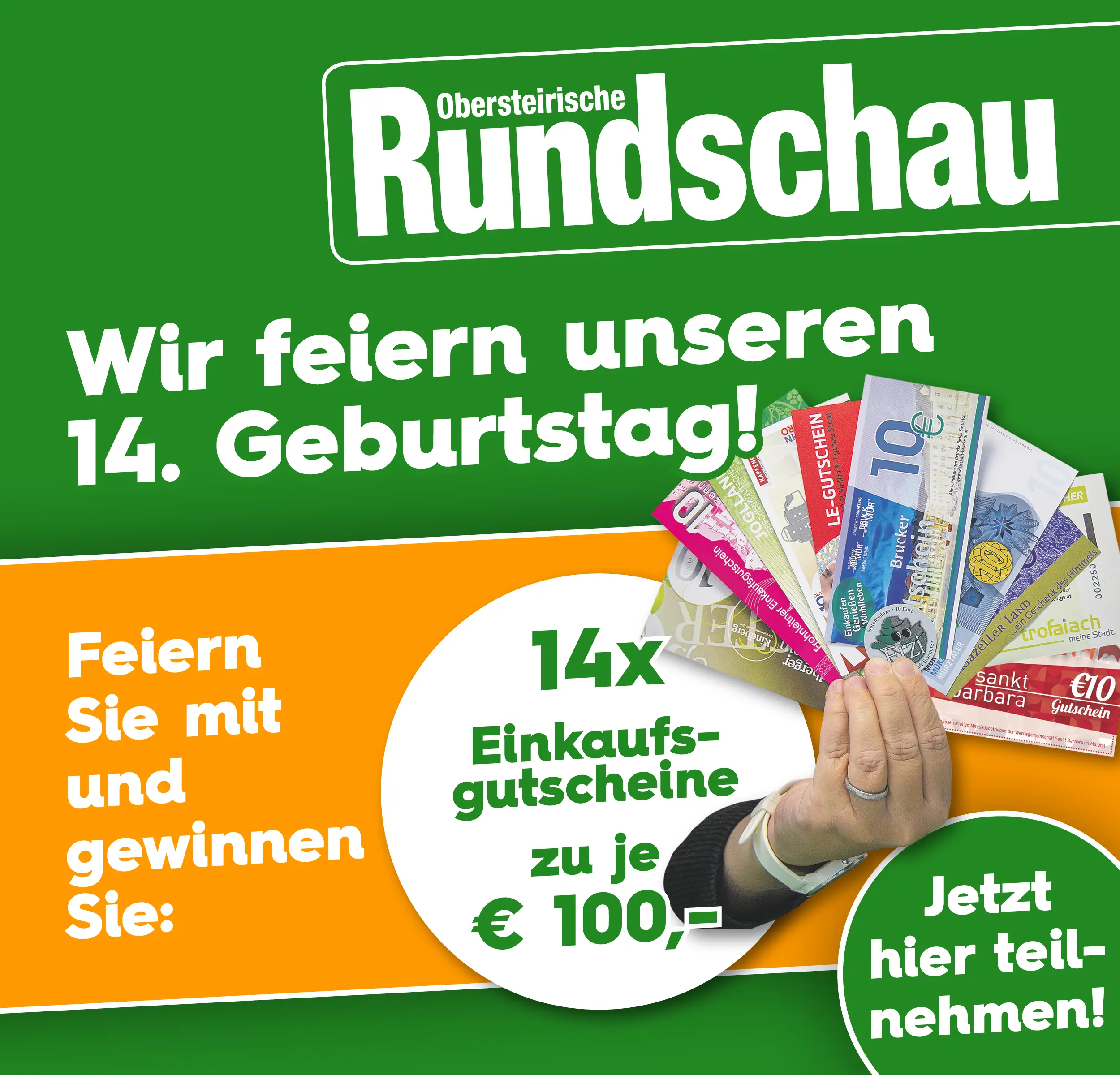 Gewinnspiel 14 Jahre Rundschau