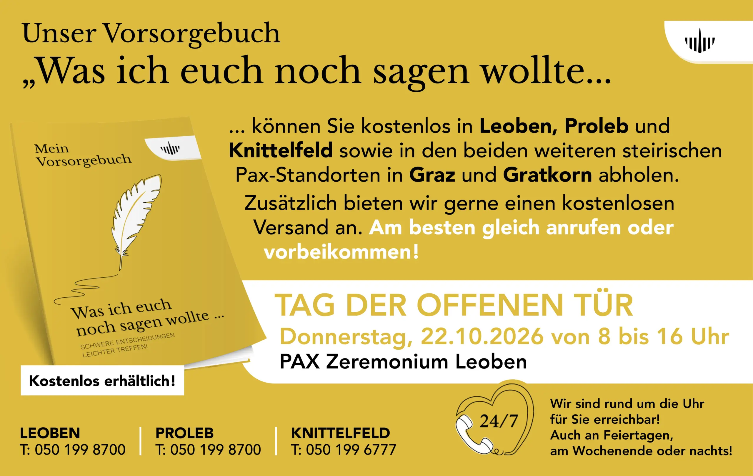Tag der offenen Tür am 22. Oktober bei Pax in Leoben.